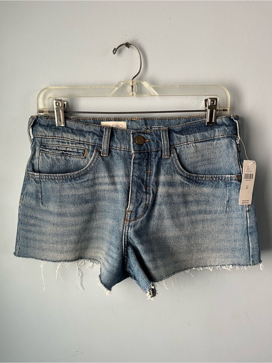 Pilcro Pants - NWT Anthropologie Pilcro Light Blue Cutoff High Rise Denim Shorts Size 28